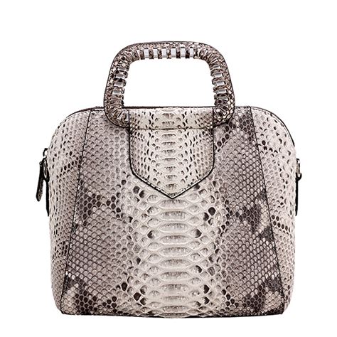 white snakeskin crossbody bag.